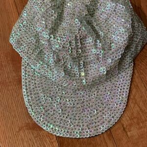 Sequin Cap with Iridescent Shine